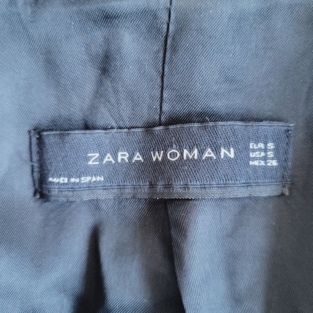 Zara Black Short Pea Coat - Picture 7 of 9